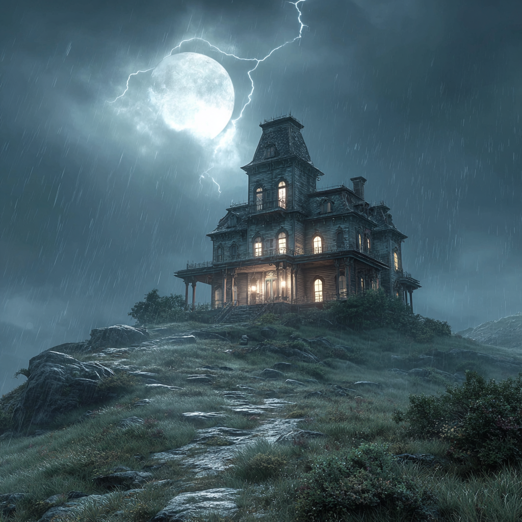 haunted manor from halloween world